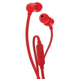 JBL TUNE110 Auriculares Intrauditivos Rojos con Micrófono